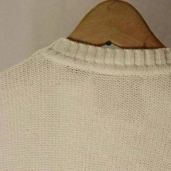 Liz Claiborne Lizsport m 100% Cotton knitted floral cardigans cottage sweater - Picture 11 of 16